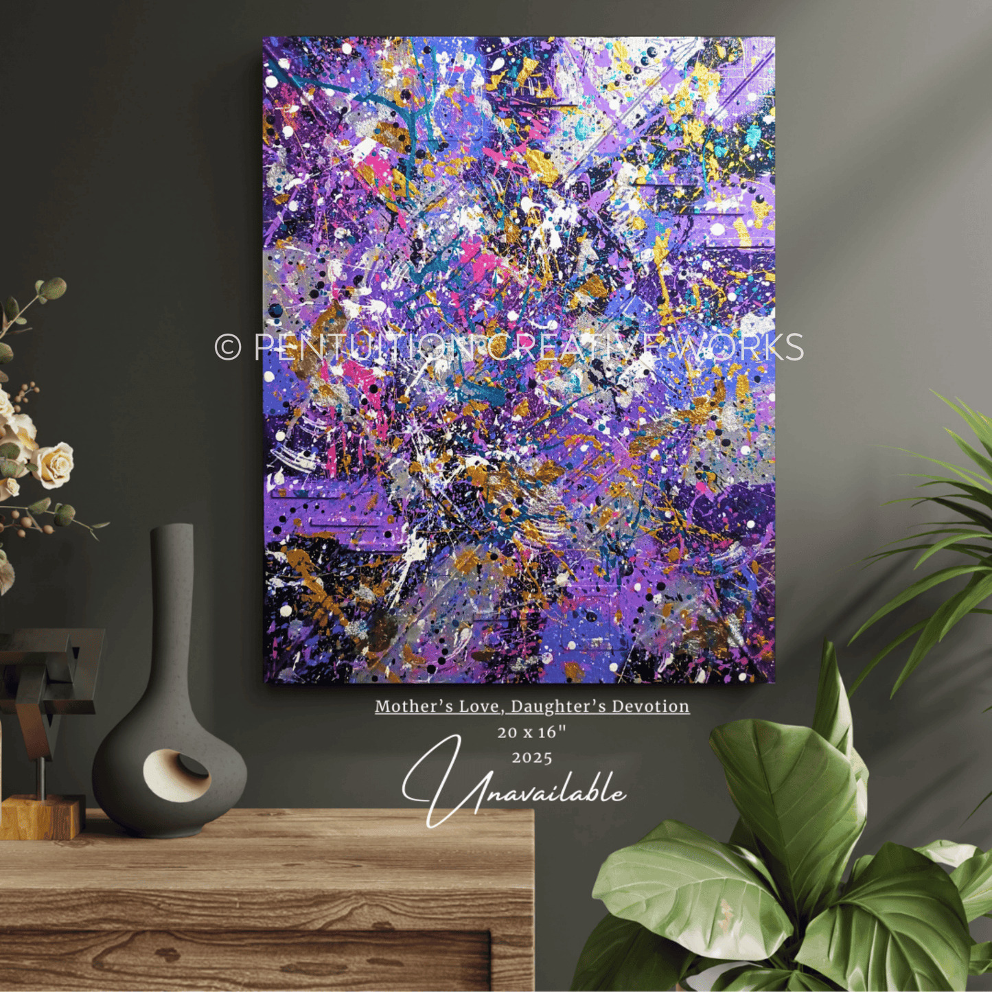Mother's Love, Daughter's Devotion | 20 x 16 in.